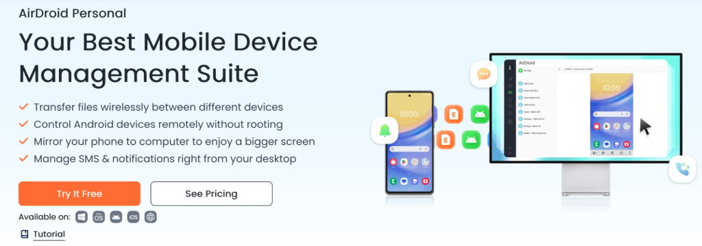 AirDroid official website.