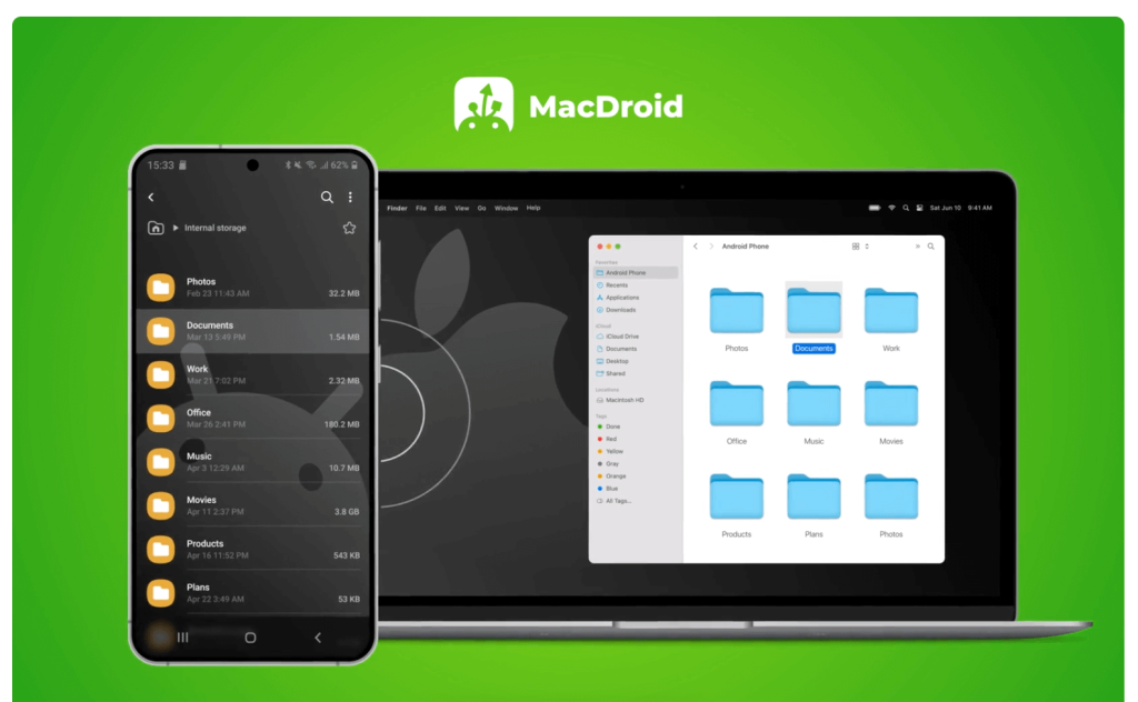 MacDroid interface.