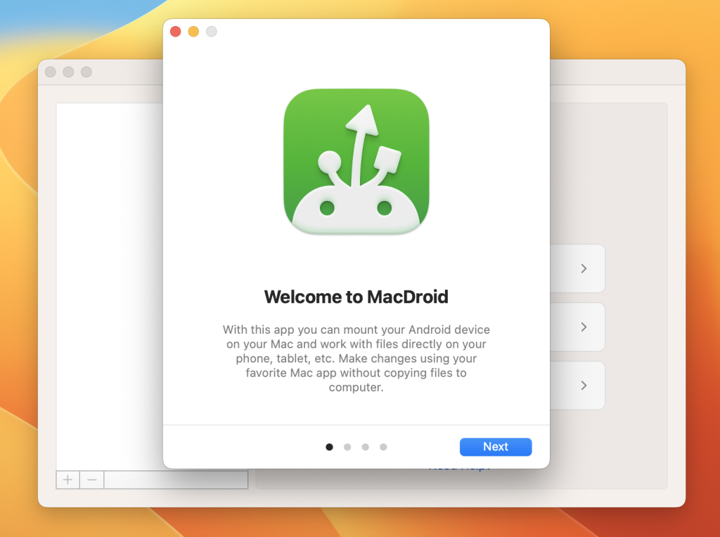 MacDroid Welcome Tour. MacDroid Welcome Tour.