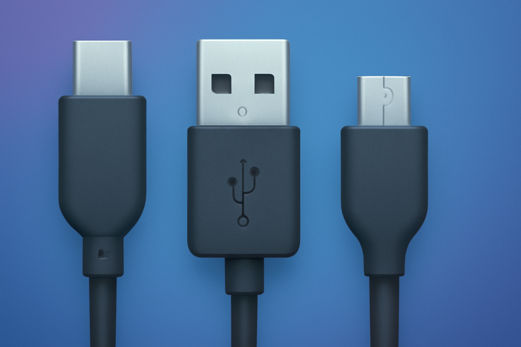 Different types of USB. Different types of USB.