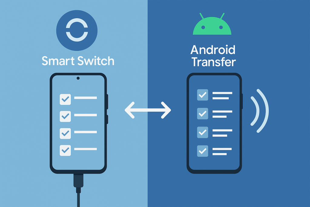 Samsung Smart Switch or Android’s File Transfer
