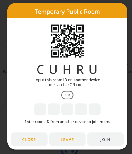 PairDrop temporary public room