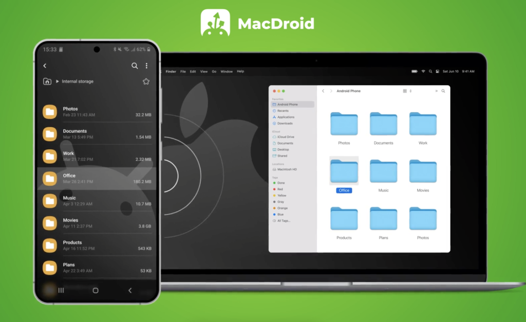 MacDroid Android-to-Mac transfer 