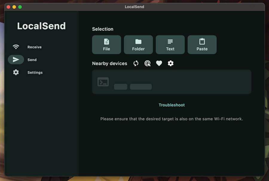 LocalSend troubleshooting