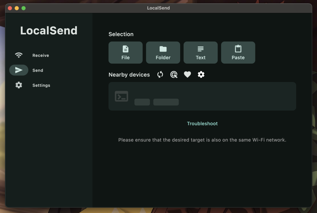 LocalSend troubleshoot